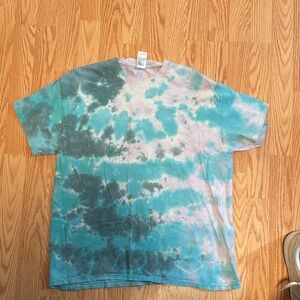 Tie-Dye Short Sleeve Tee - Aqua & Teal